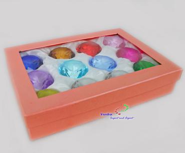 12st. Glasdiamant Dekodiamant aus Kristallglas 50mm in Box